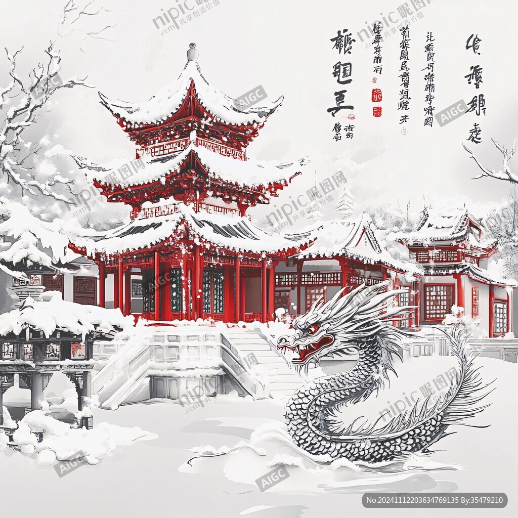 龙年文创插画