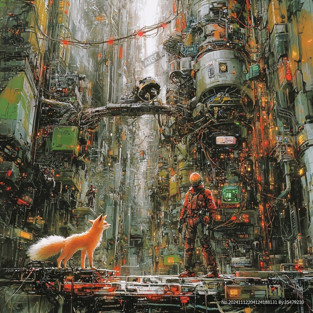 科幻题材插画