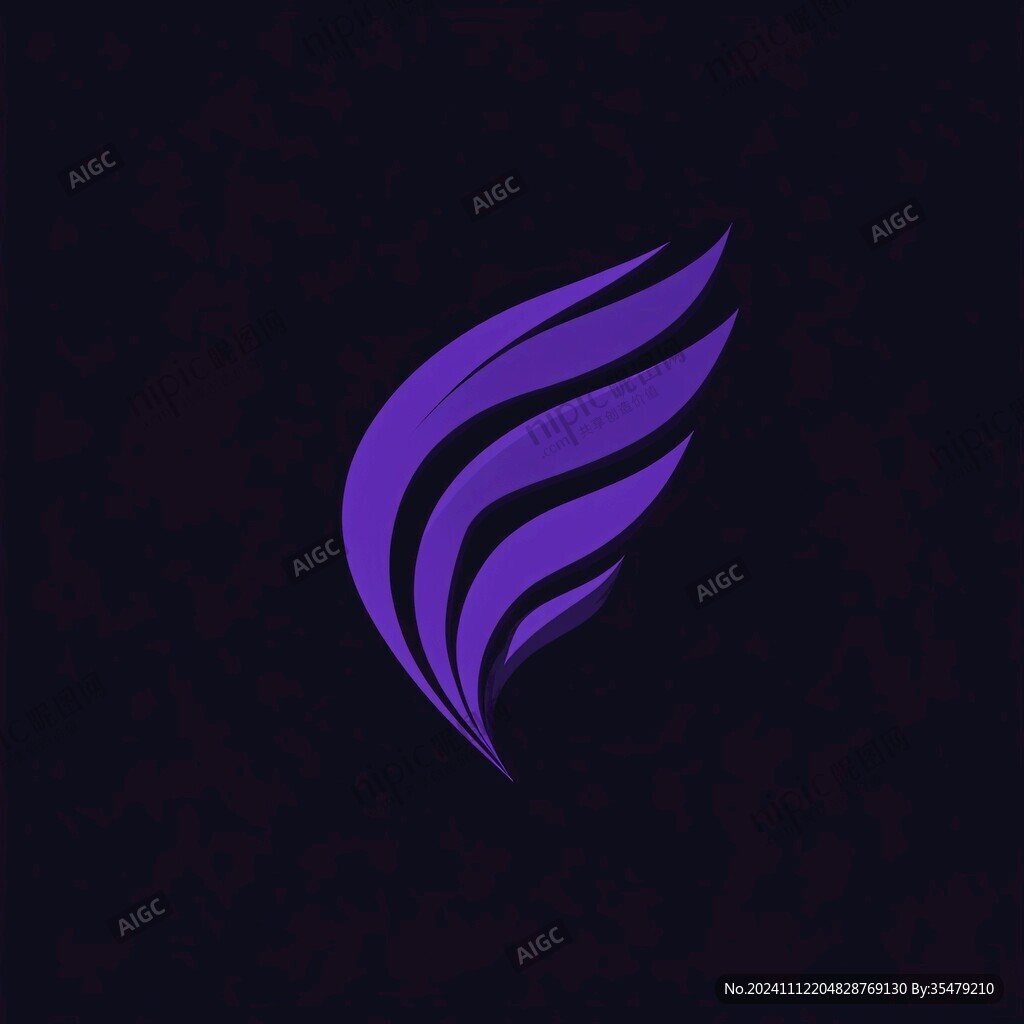 抽象羽毛logo