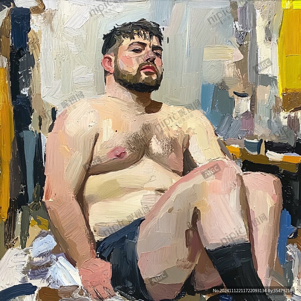 男人油画