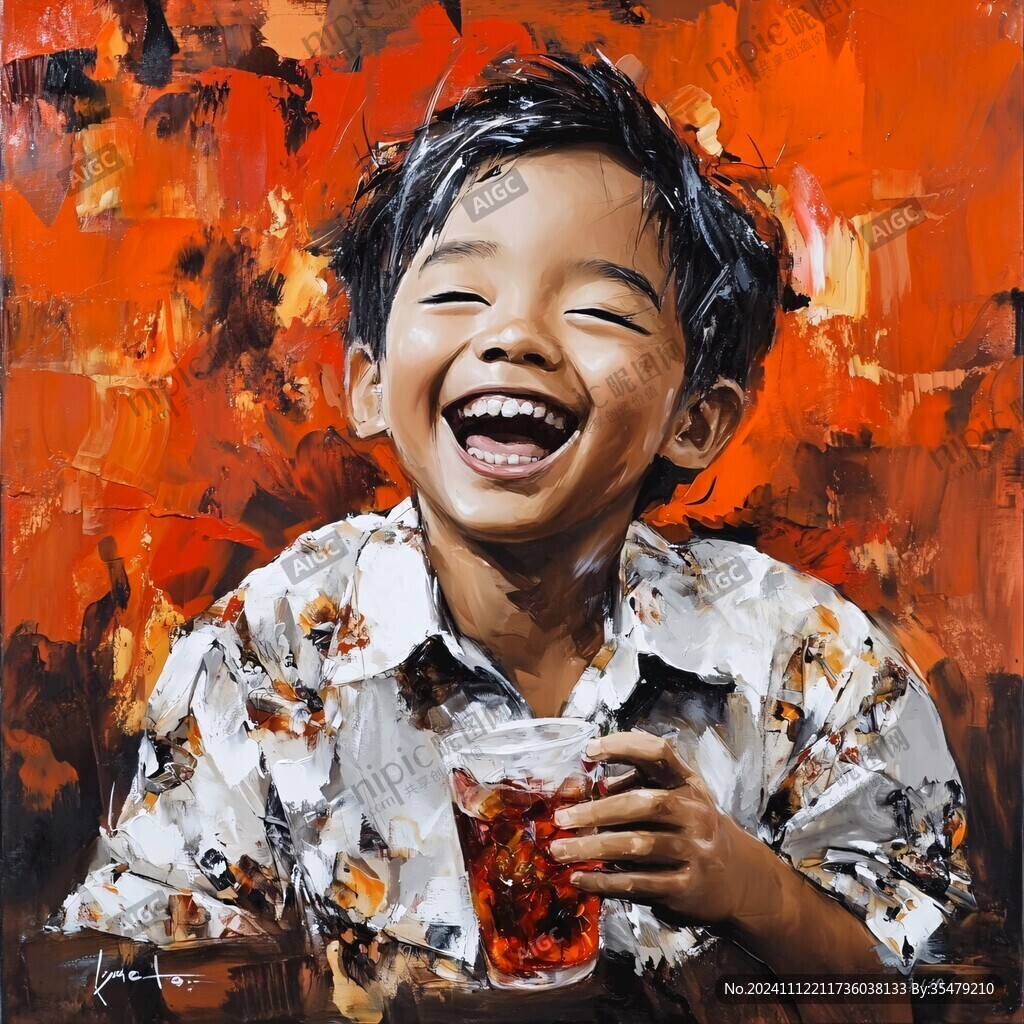 丙烯肖像画