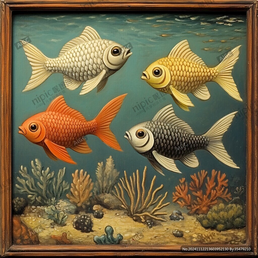 鱼类3d画