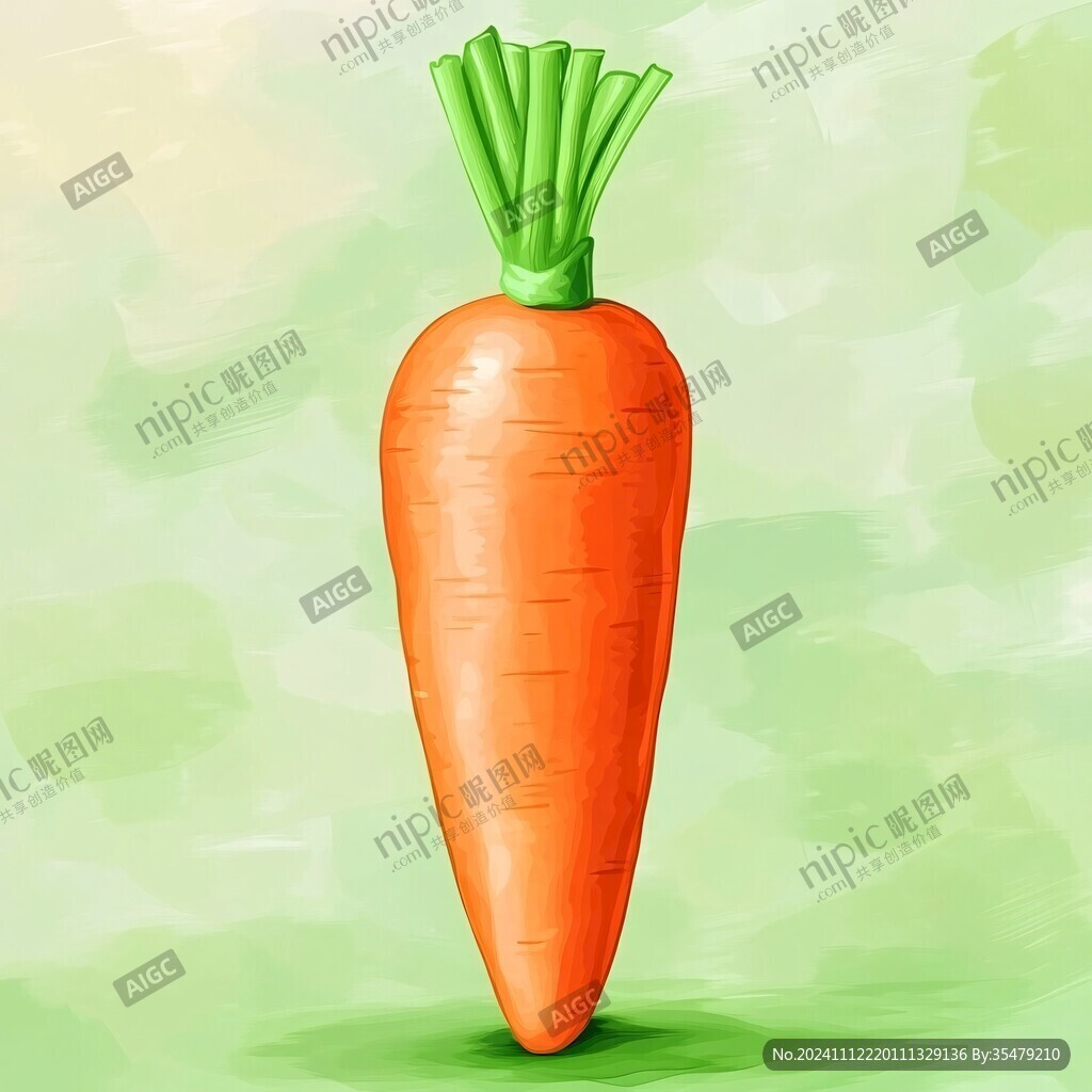 红萝卜插画