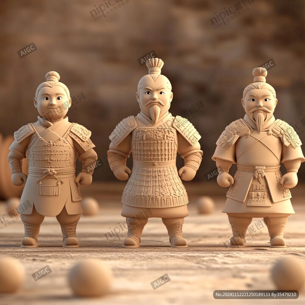 3d打印功夫兵马俑