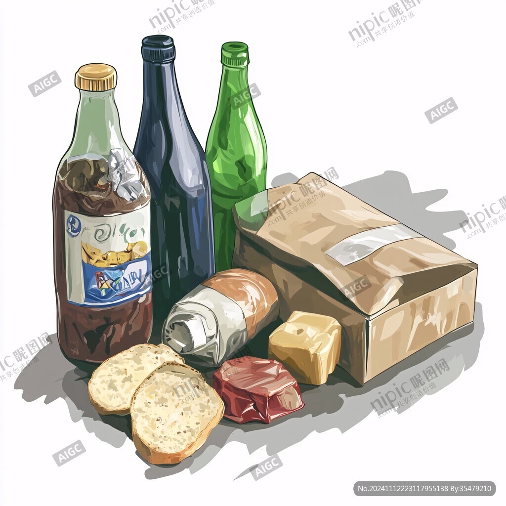 食品零食插画