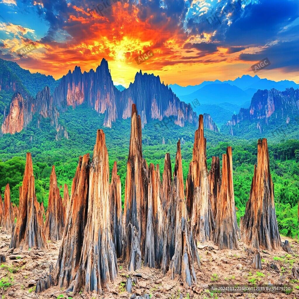枯木荒山