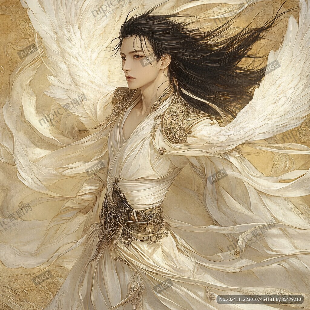 手绘古风男