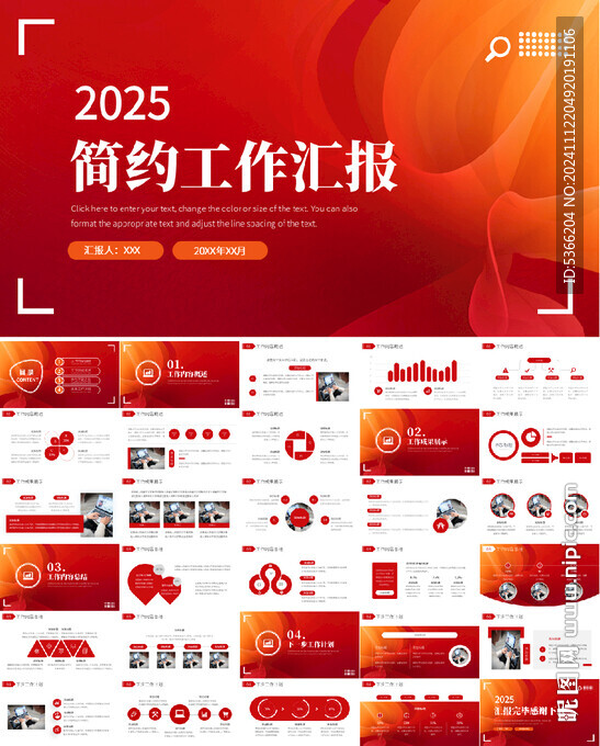 2025工作报告年终总结PPT