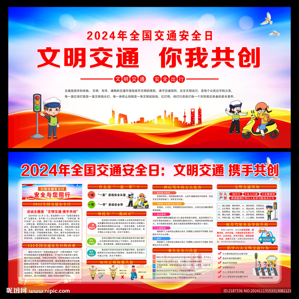 2024交通安全日宣传展板