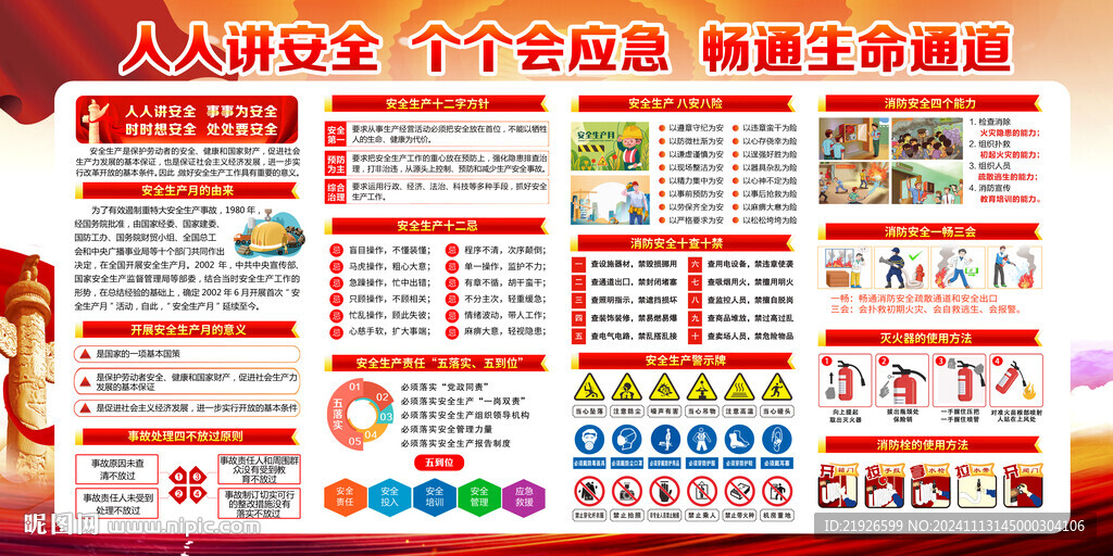 安全生产展板