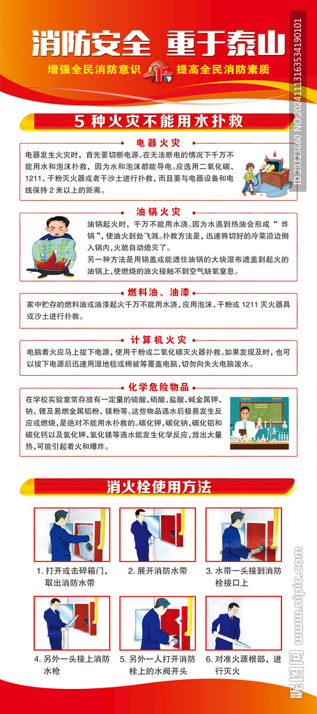 消防安全展架