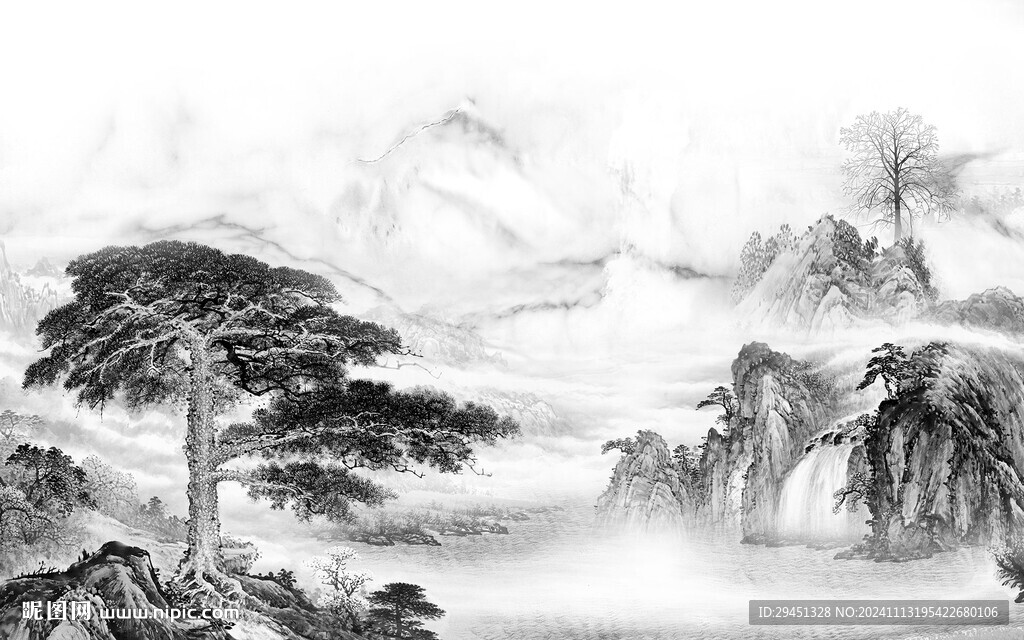 高雅 高清现代山水 TIF分层