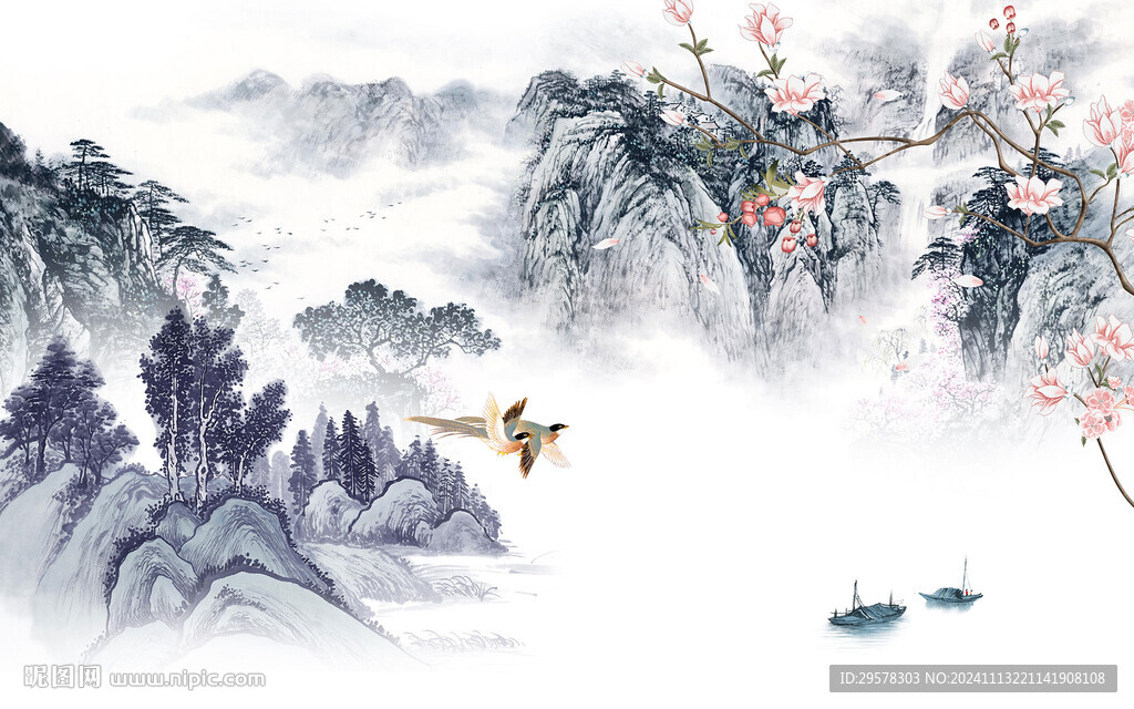 最新 意境高端山水 TiF分层