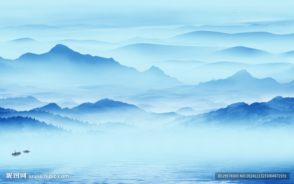 大气 意境高端山水 TiF分层