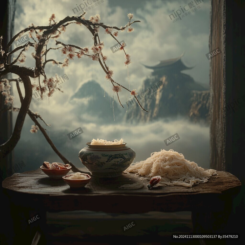 中式场景