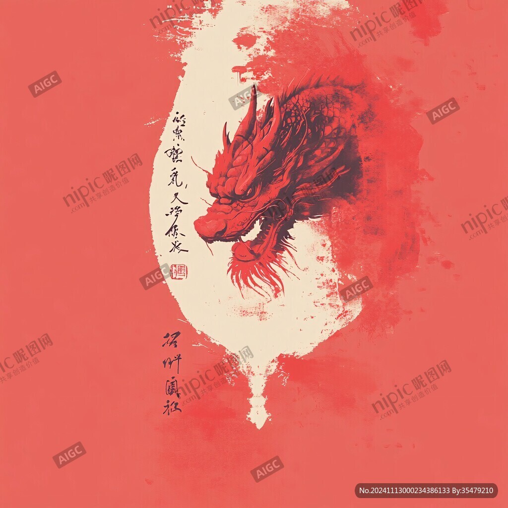 龙年水墨