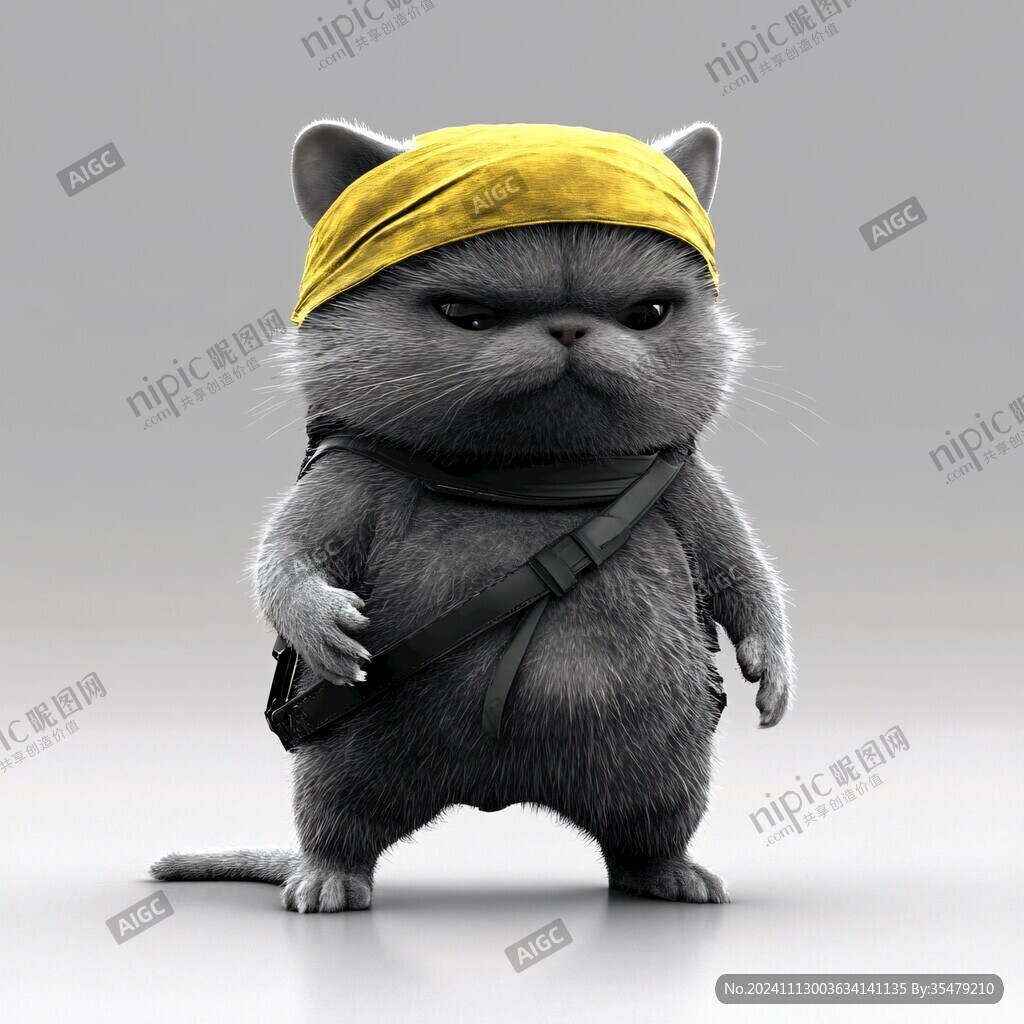 猫大侠卡通猫咪