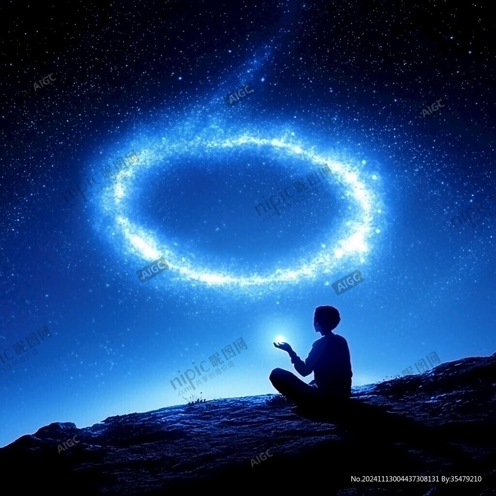 蓝色创意星空
