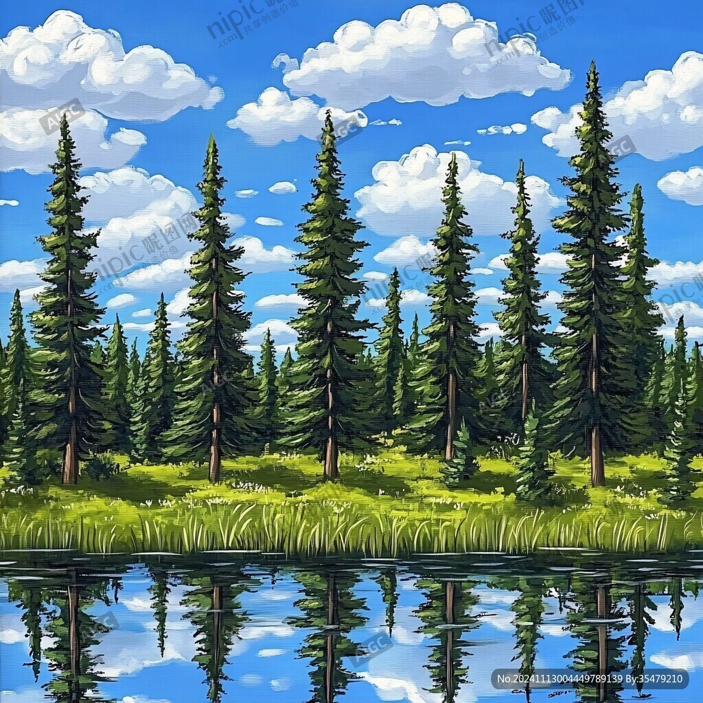 电脑绘画风景画
