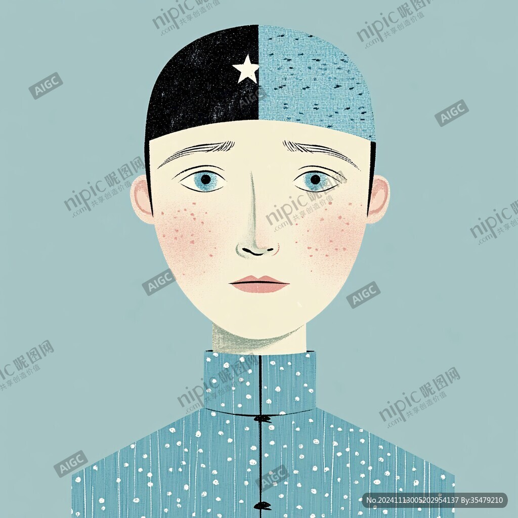 人物情绪插画