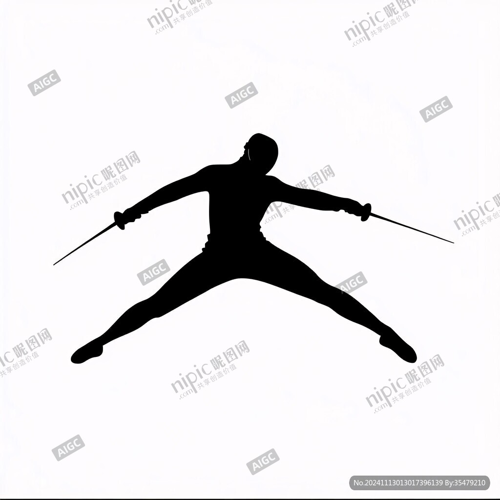 击剑运动logo
