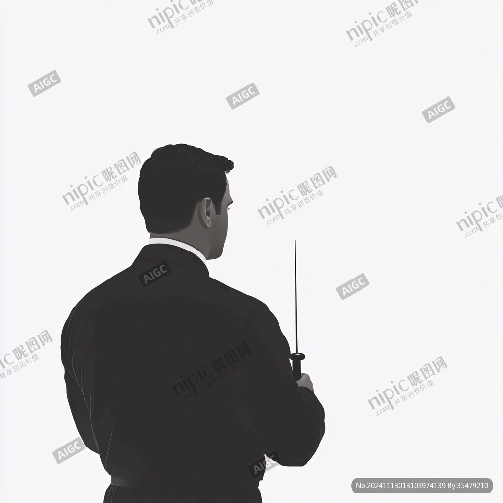 指挥家人物素材