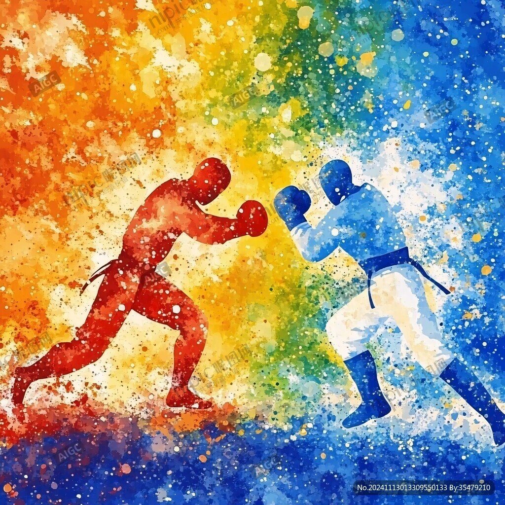 拳击运动插画