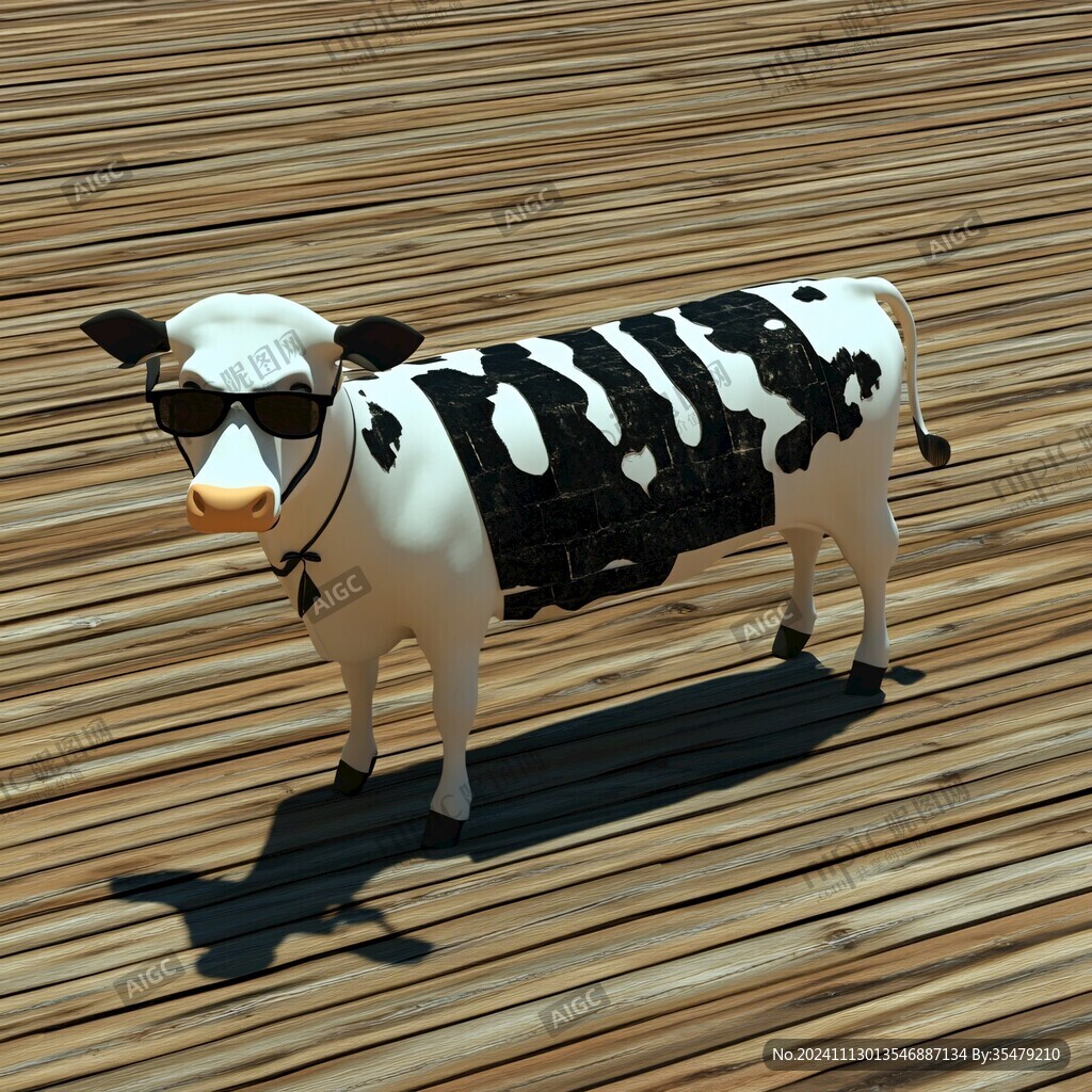 3d卡通牛