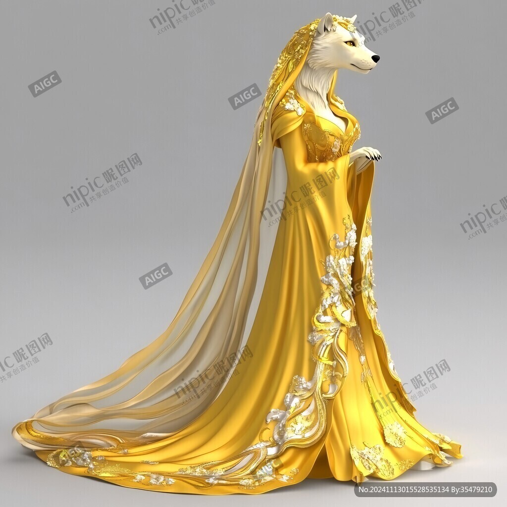 金色礼服