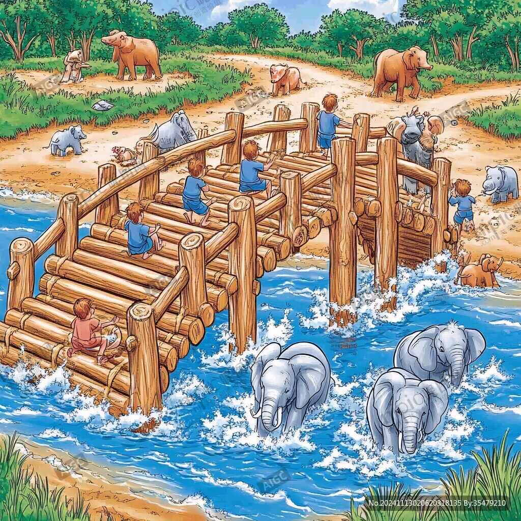 过河场景