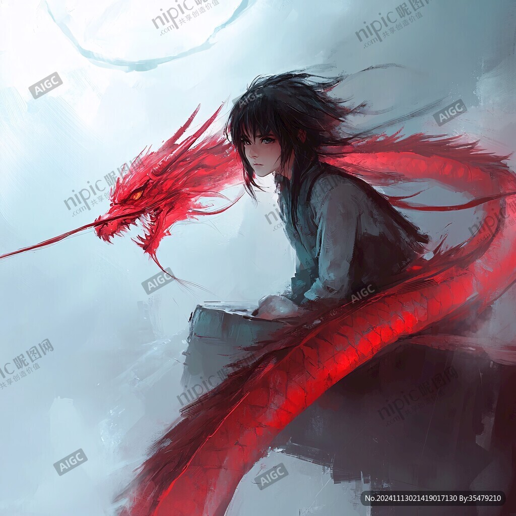 板绘龙