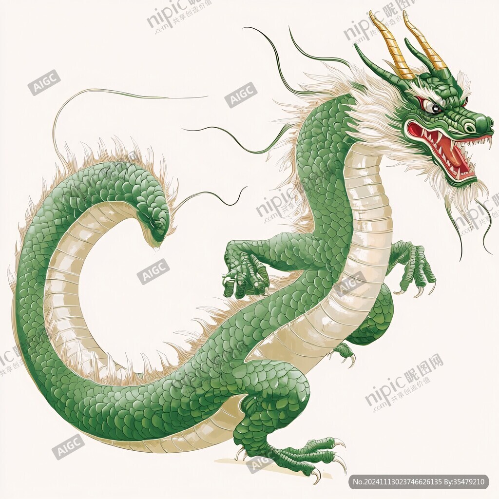 龙年插画手绘龙