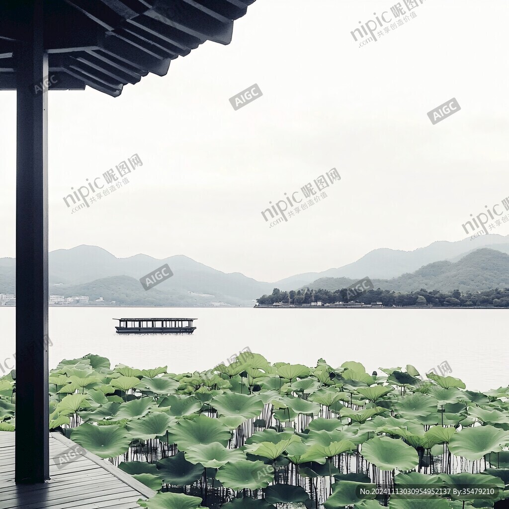 东钱湖荷塘