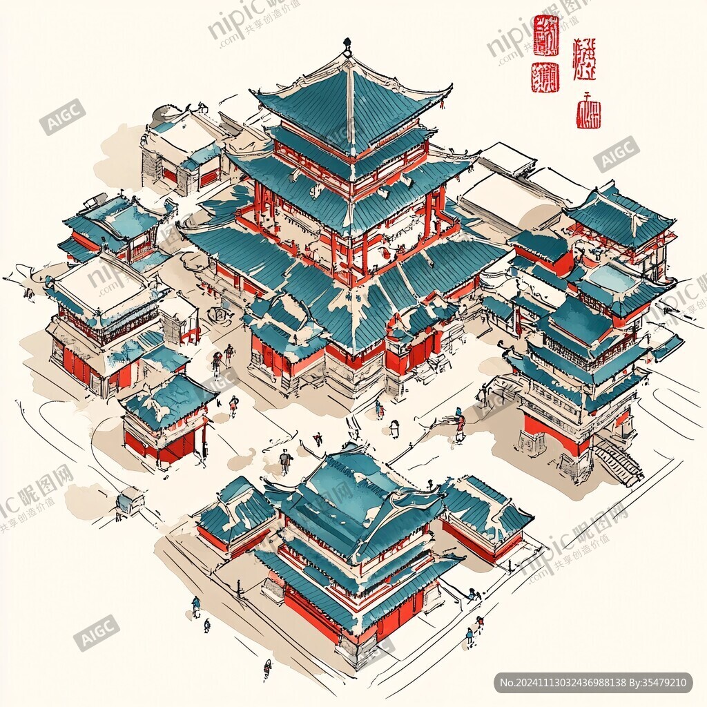 崇安阁插画