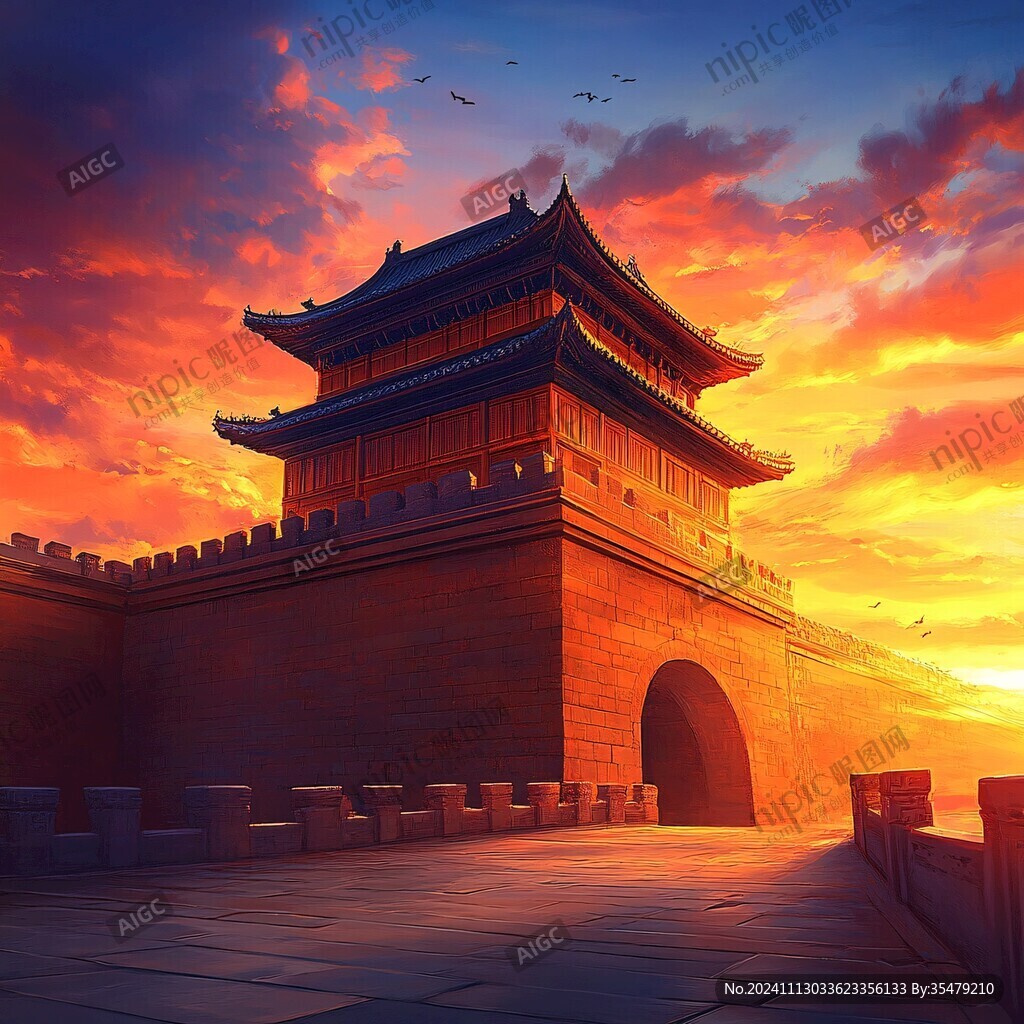 大境门插画