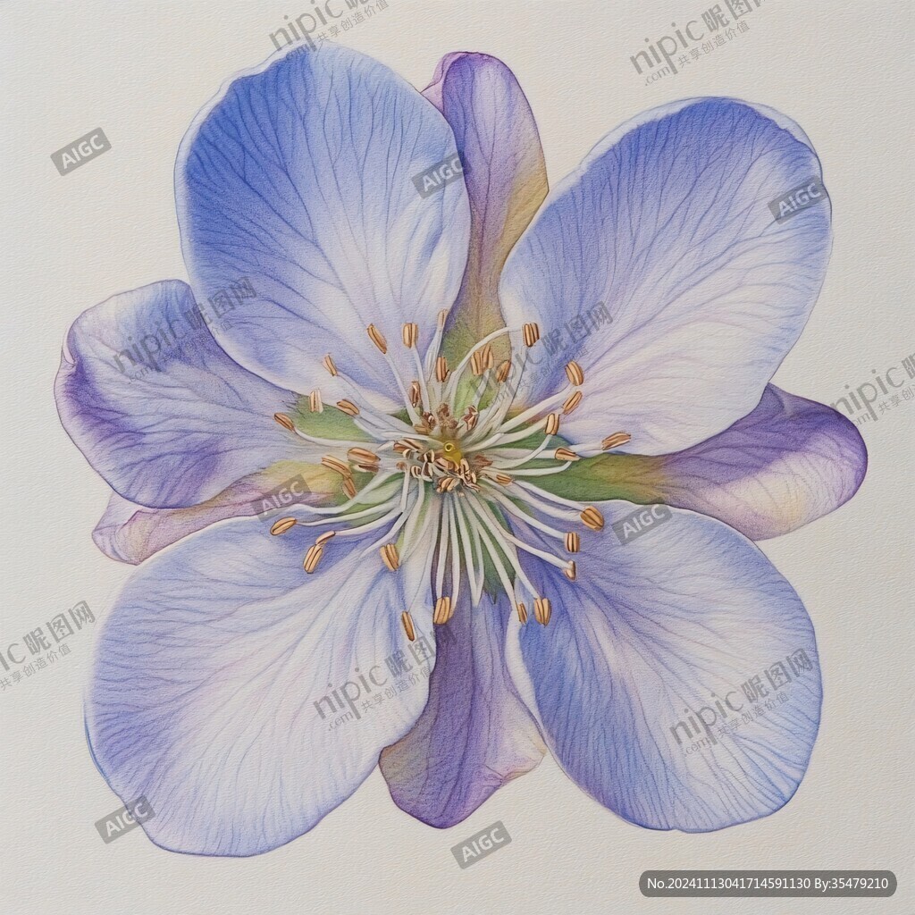 铁线莲插画