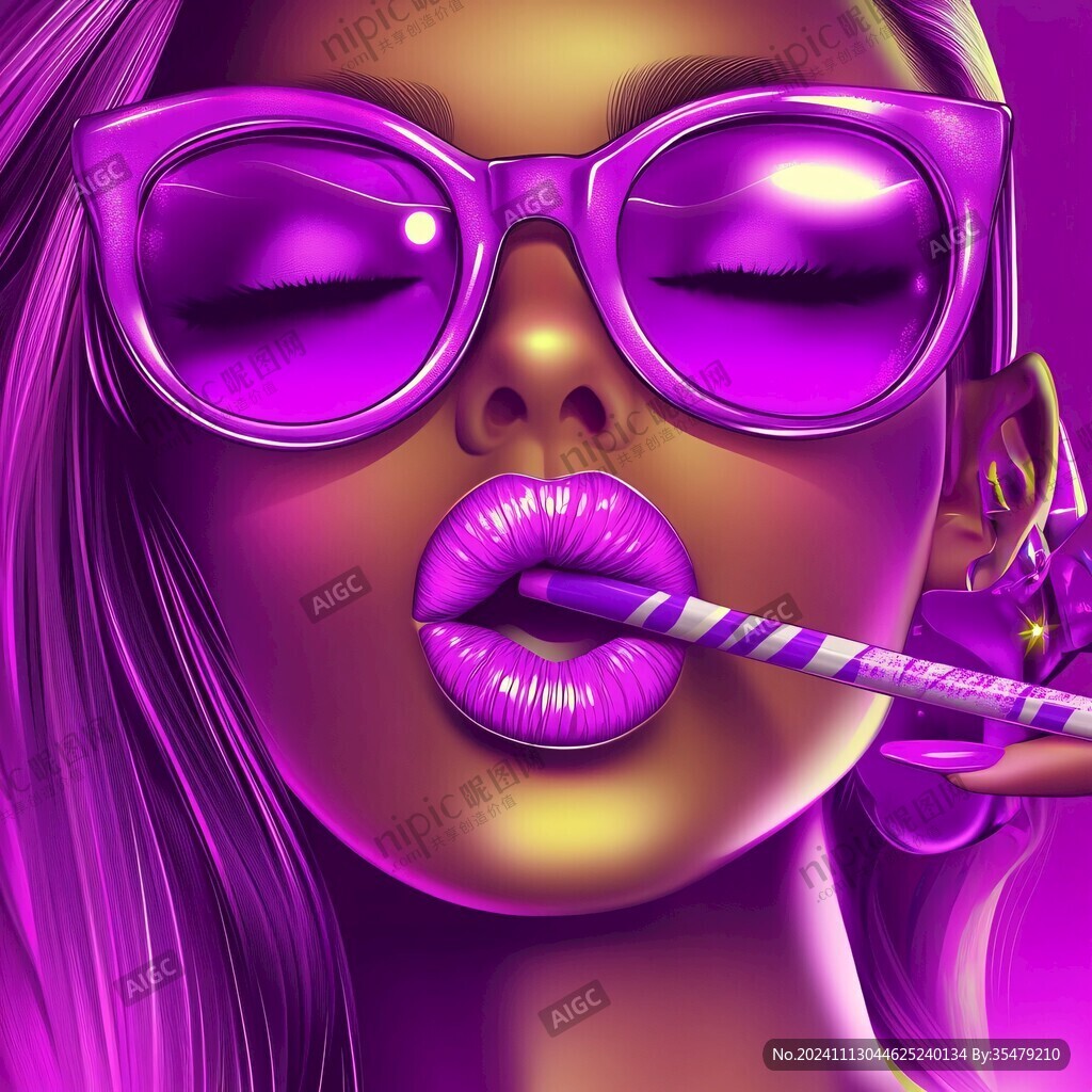 美女潮流插画