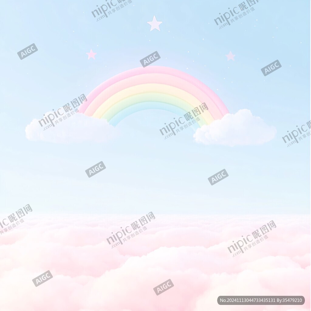 星星云朵彩虹