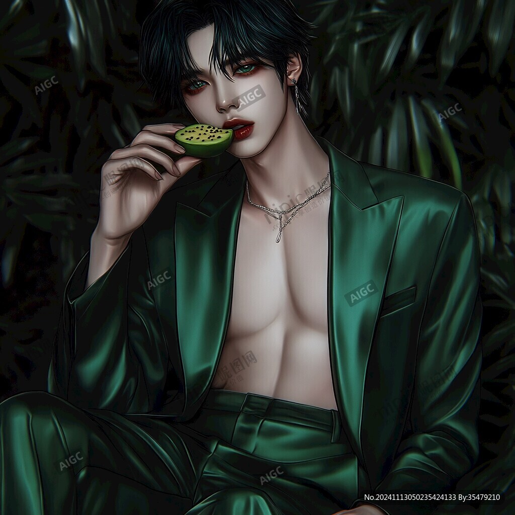 绿宝石李插画