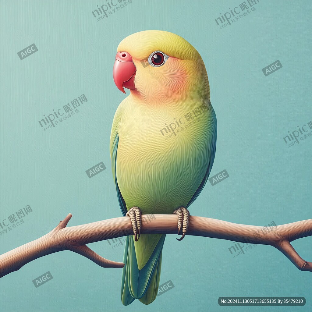 原创卡通鹦鹉