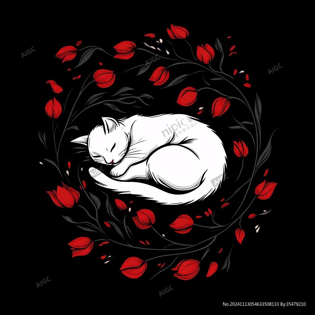 猫与花logo