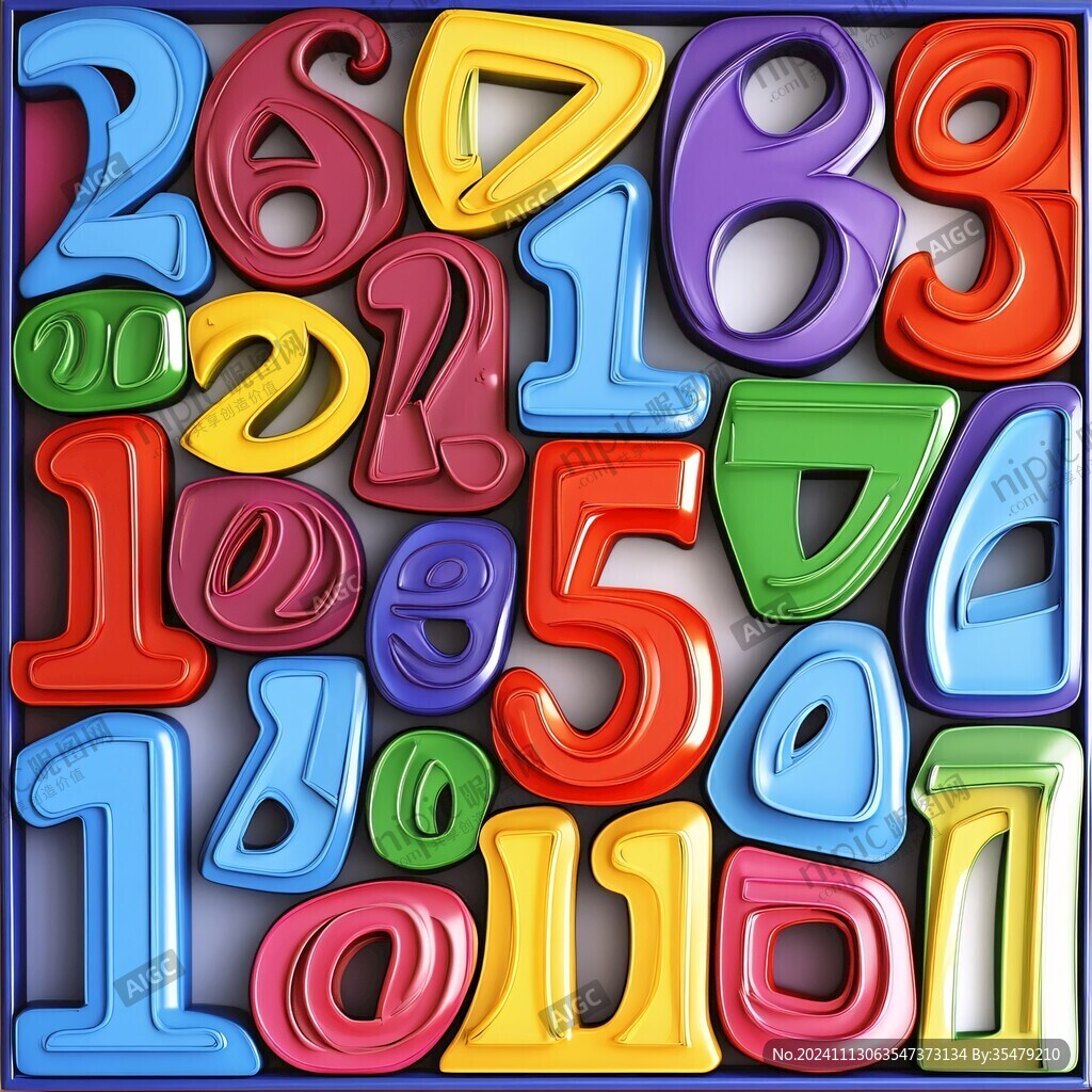 3d数字背景素材