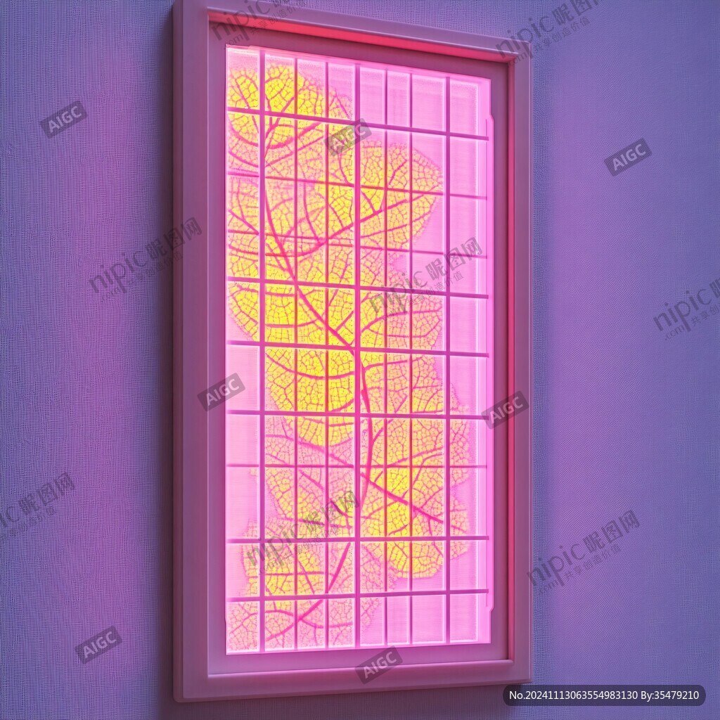 粉色室内挂画