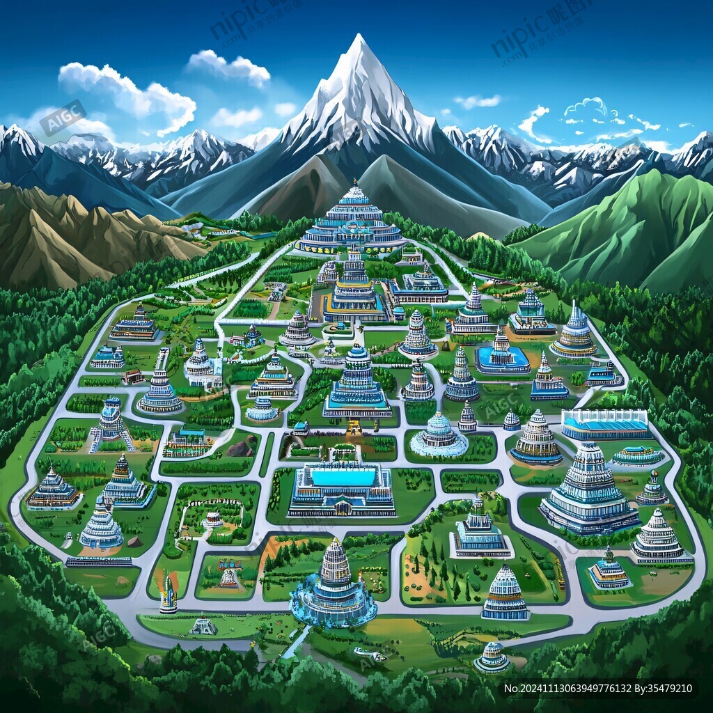 西北农林科技大学插画