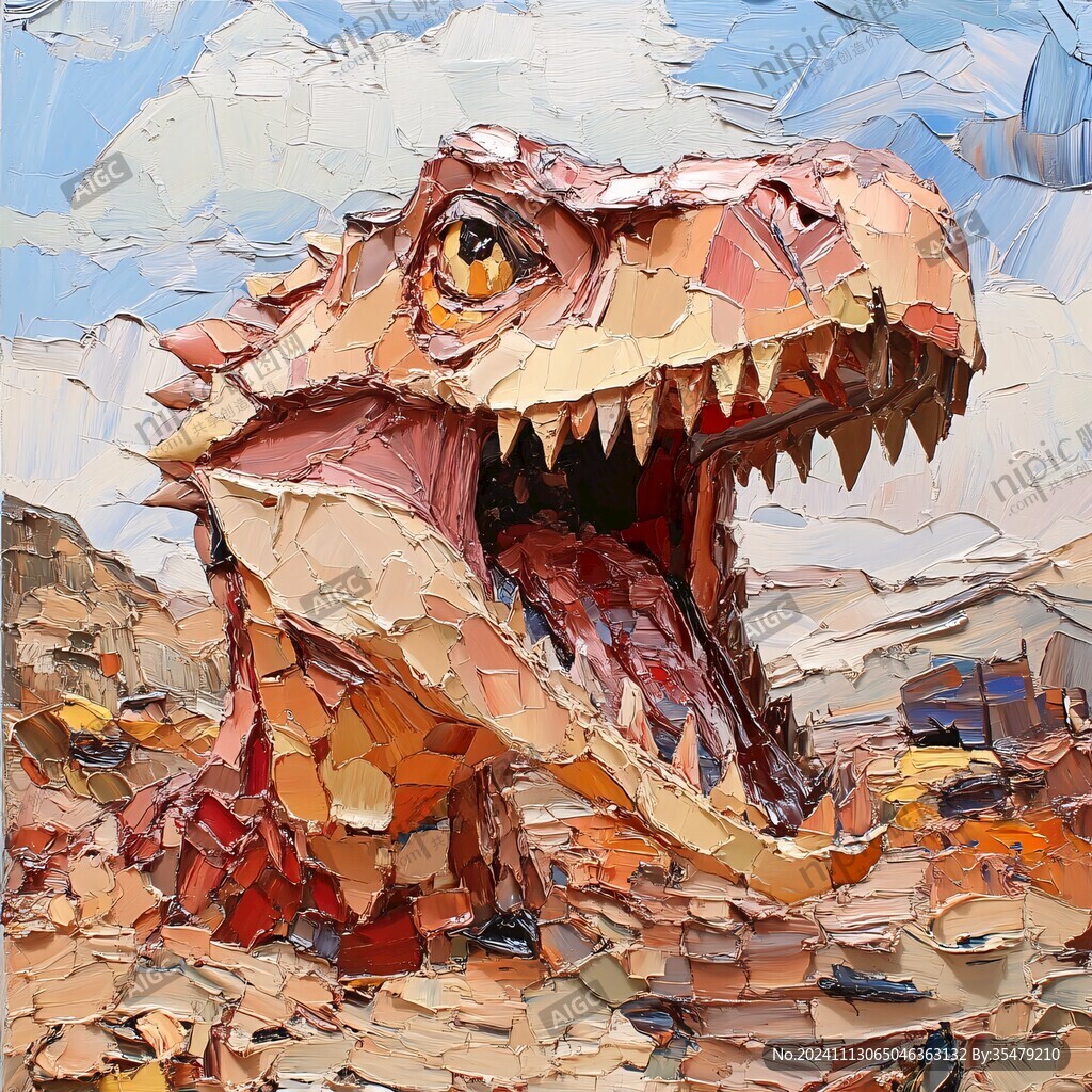3d地贴恐龙立体画