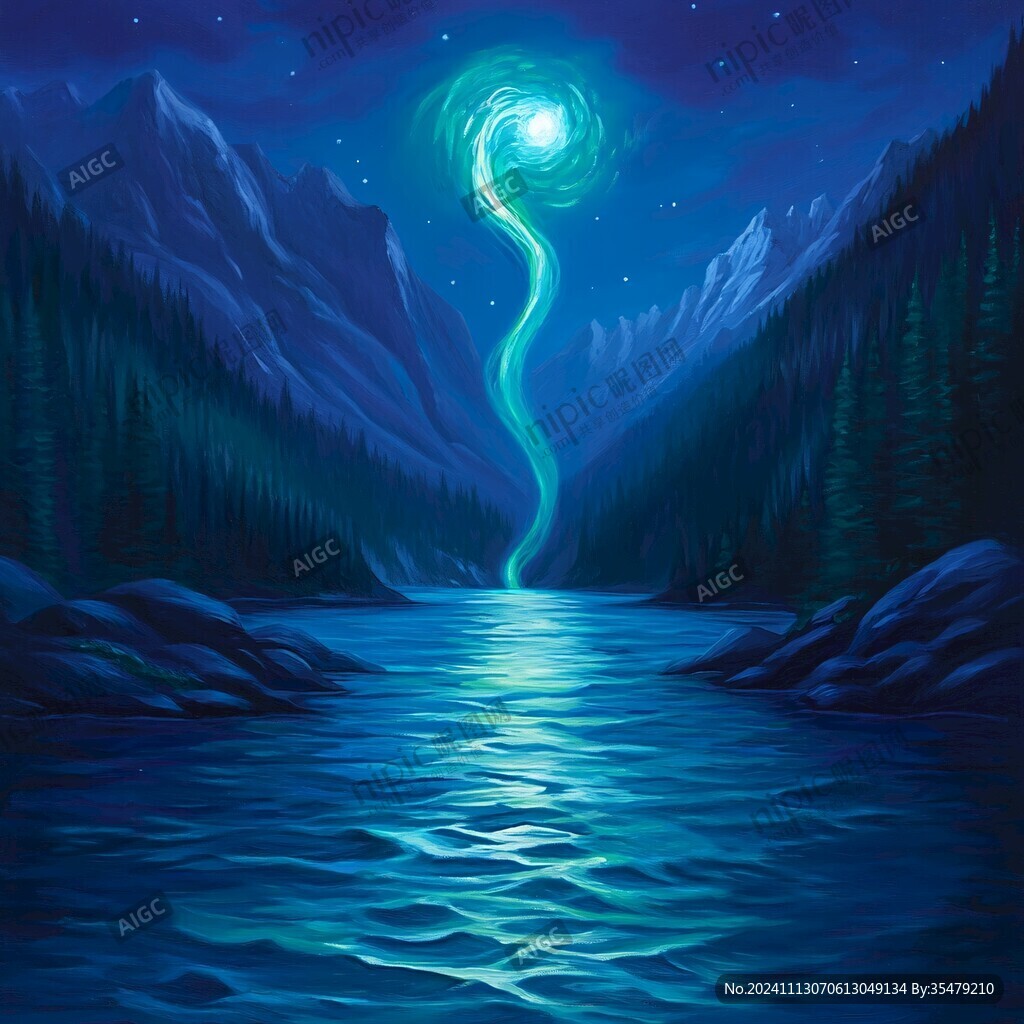星月河幻想插画