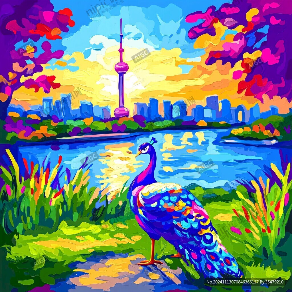 世纪公园插画