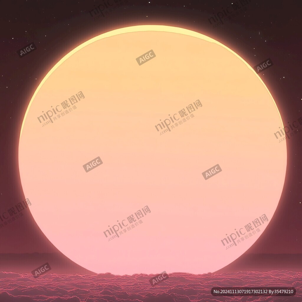 粉紫满月