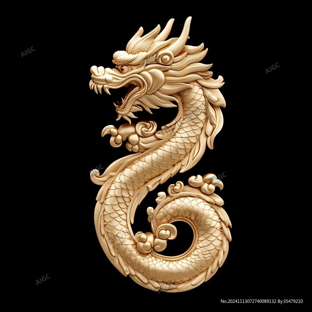 金色龙纹金龙苍龙青龙
