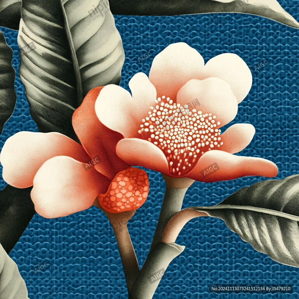 轻奢花卉装饰画